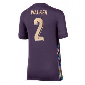 England Kyle Walker #2 Udebanetrøje Dame EM 2024 Kort ærmer